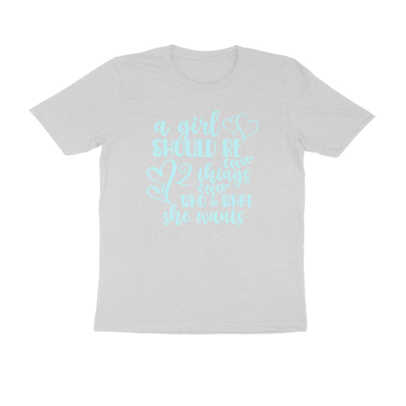 Half Sleeve Round Neck T-Shirt – A girl should be 4 puraidoprints