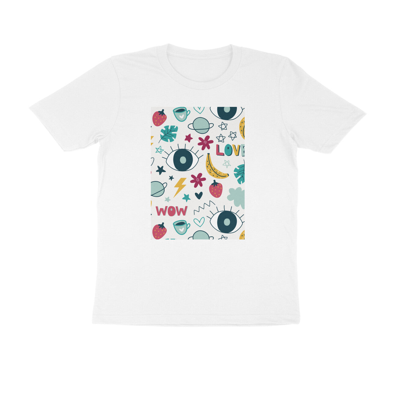 Half Sleeve Round Neck T-Shirt – Abstract puraidoprints