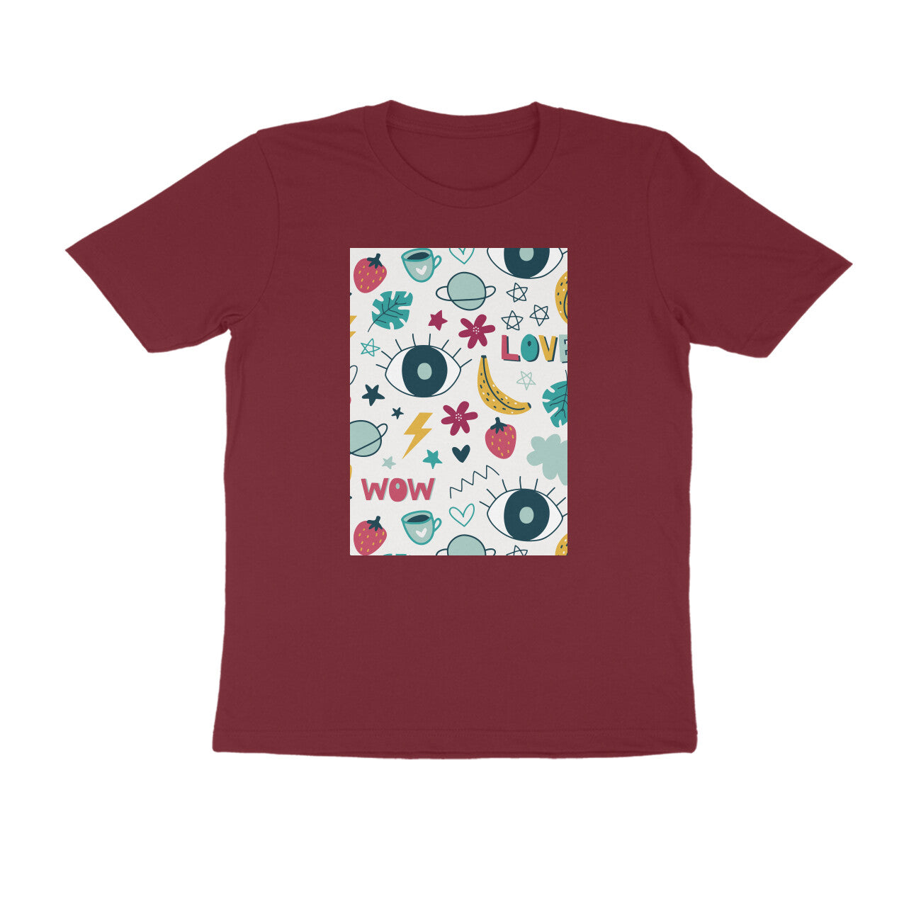 Half Sleeve Round Neck T-Shirt – Abstract puraidoprints