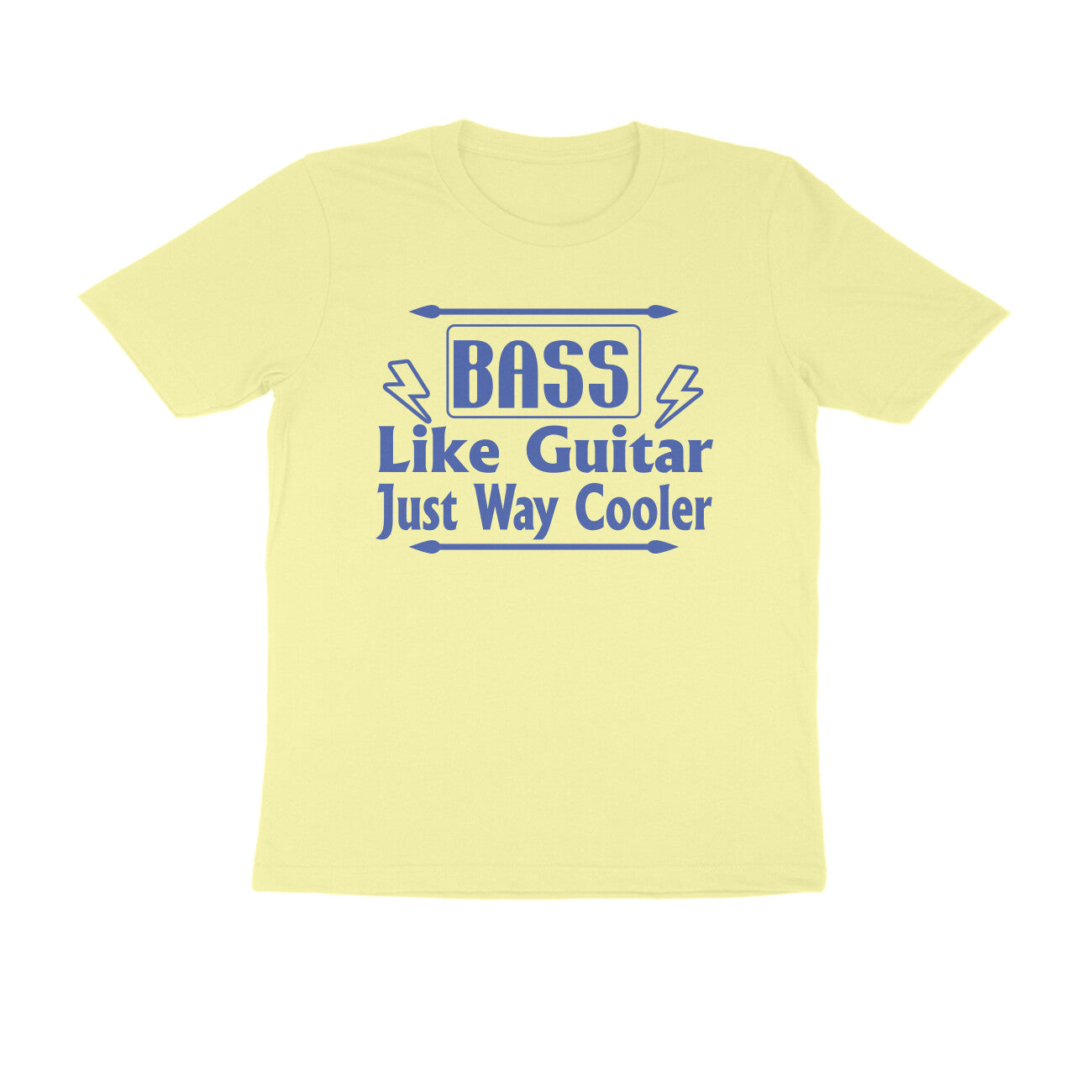 Half Sleeve Round Neck T-Shirt – Bass - like guitar just way cooler 2 puraidoprints