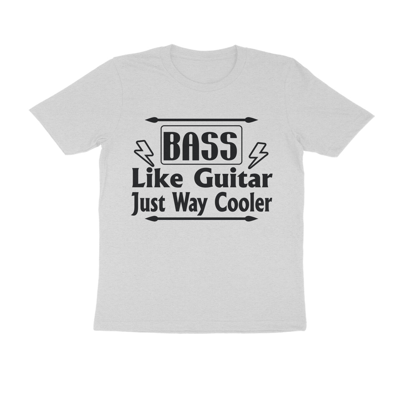 Half Sleeve Round Neck T-Shirt – Bass - like guitar just way cooler puraidoprints