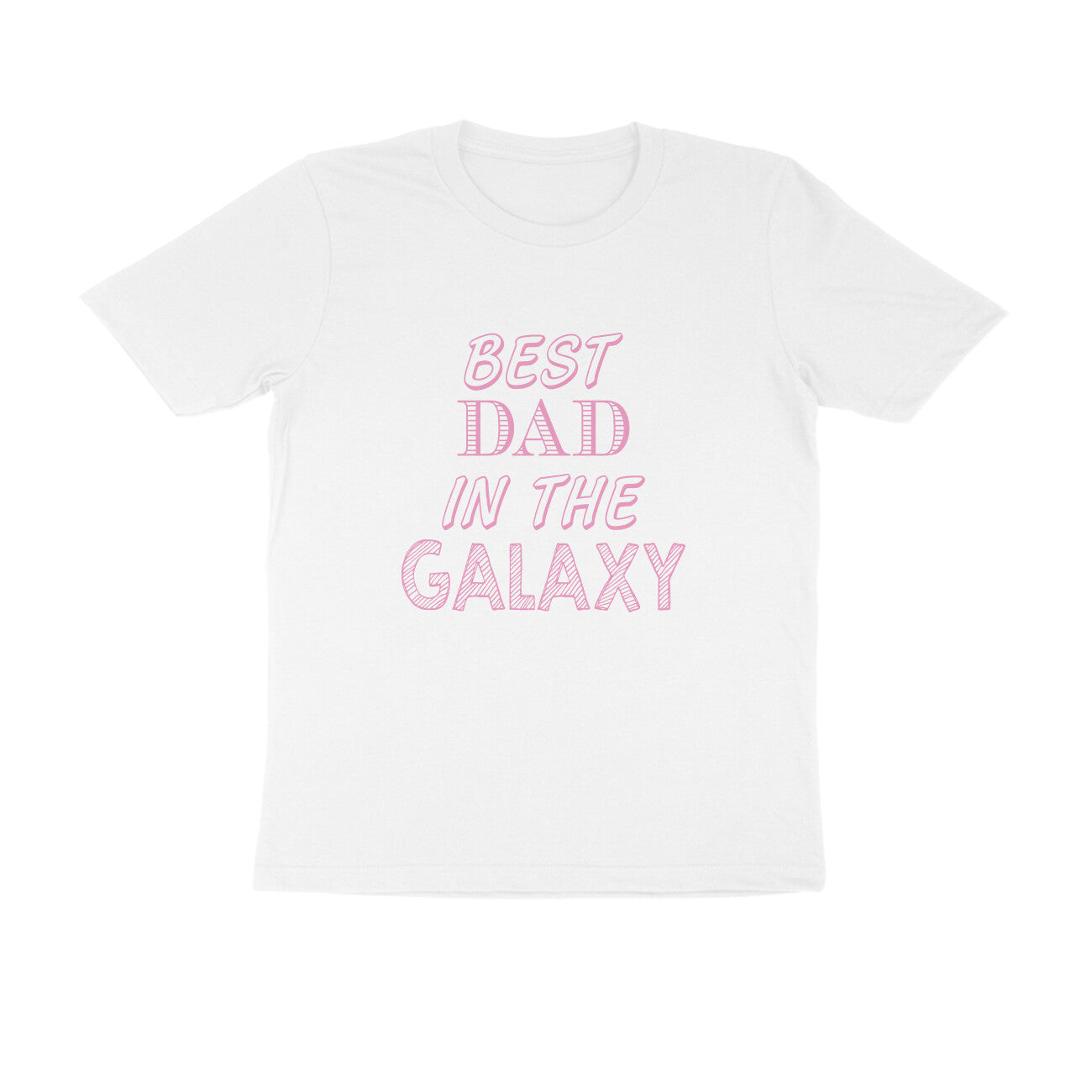 Half Sleeve Round Neck T-Shirt – Best Dad in the Galaxy puraidoprints