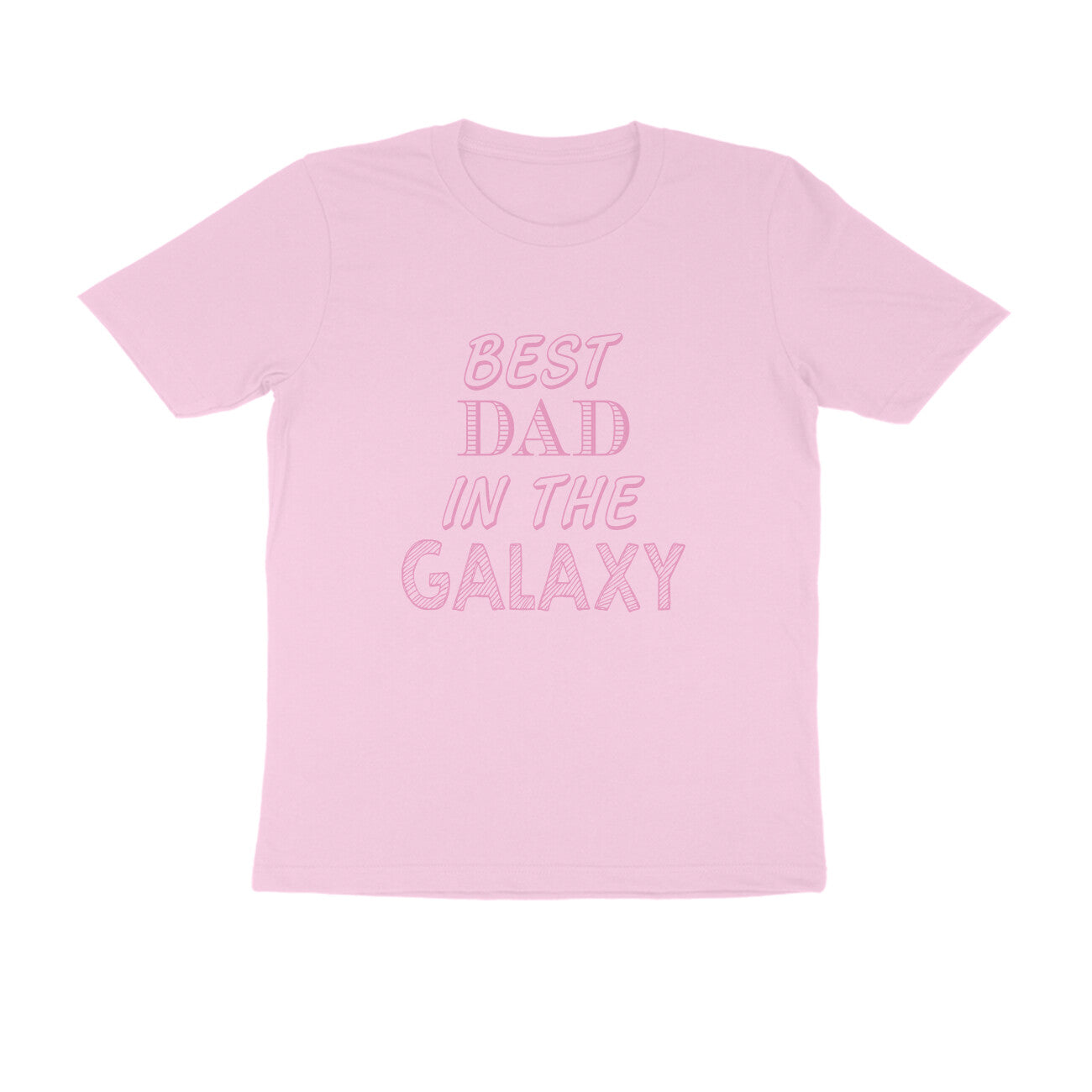 Half Sleeve Round Neck T-Shirt – Best Dad in the Galaxy puraidoprints