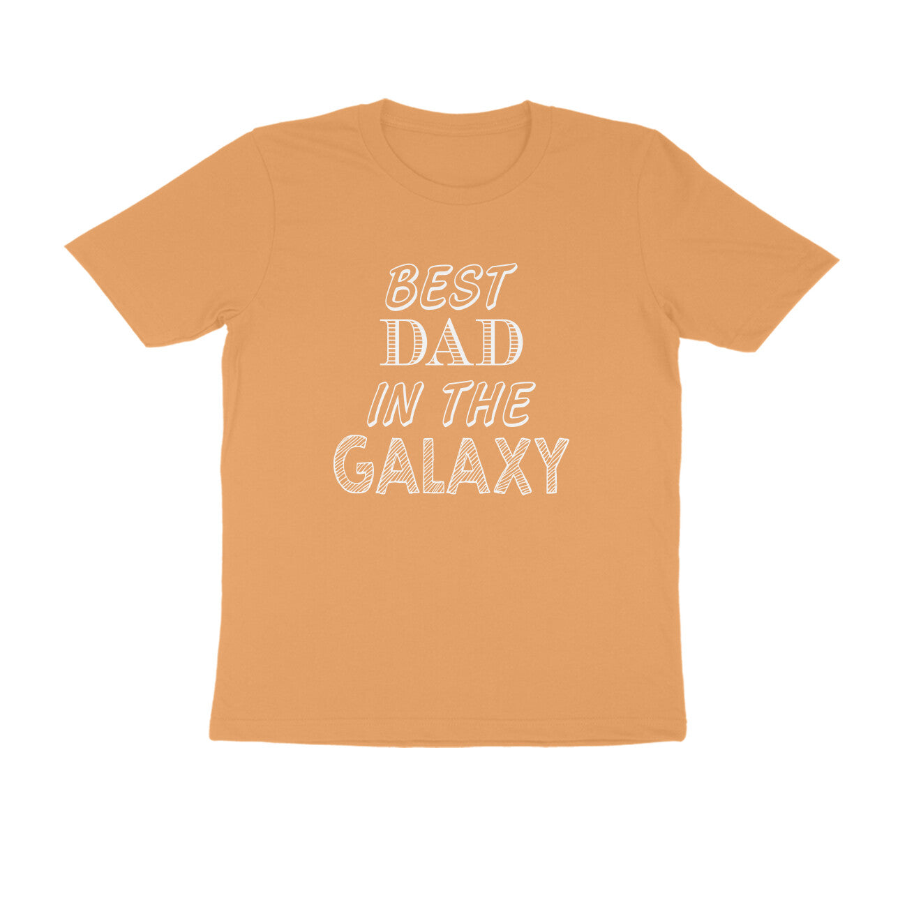 Half Sleeve Round Neck T-Shirt – Best Dad in the Galaxy puraidoprints