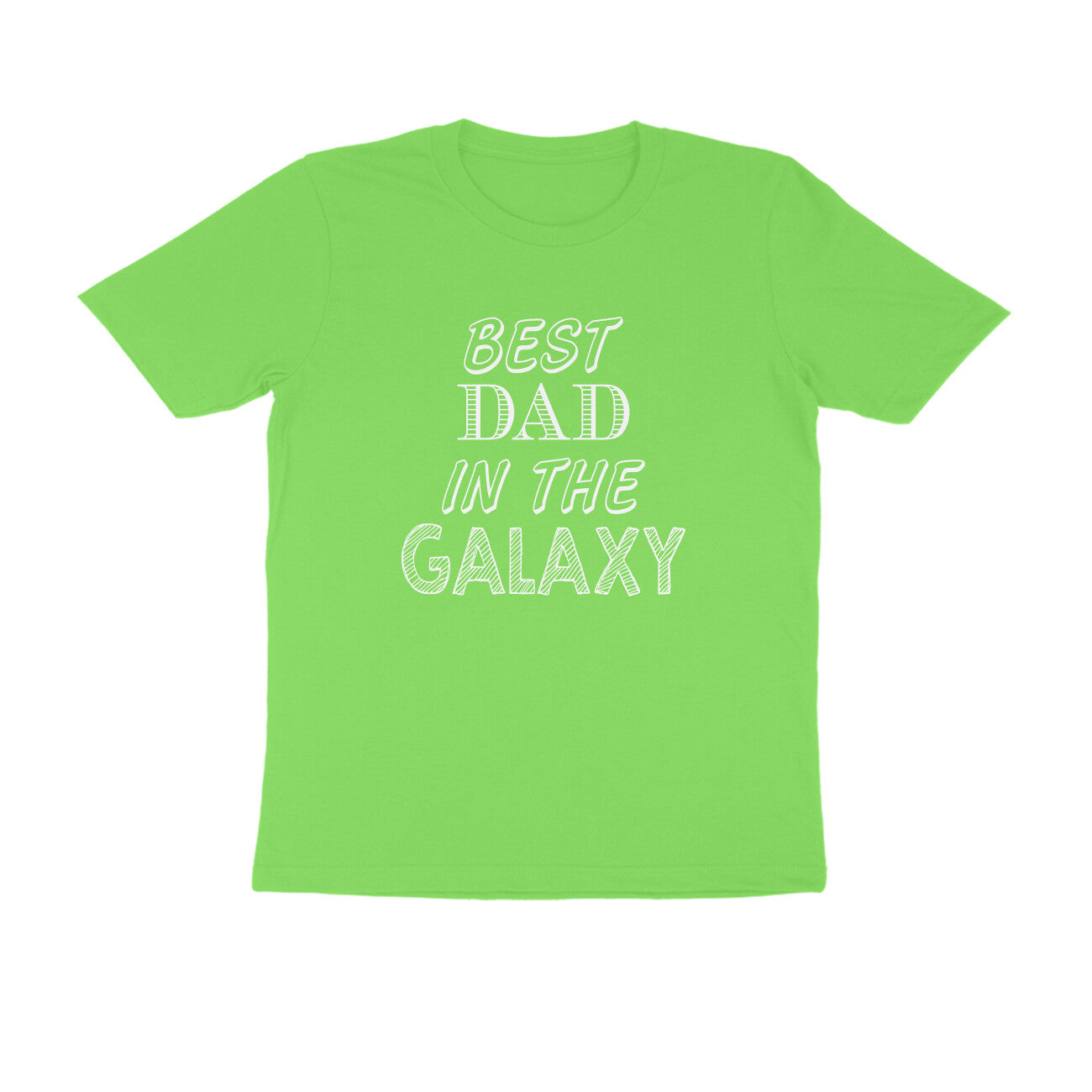 Half Sleeve Round Neck T-Shirt – Best Dad in the Galaxy puraidoprints