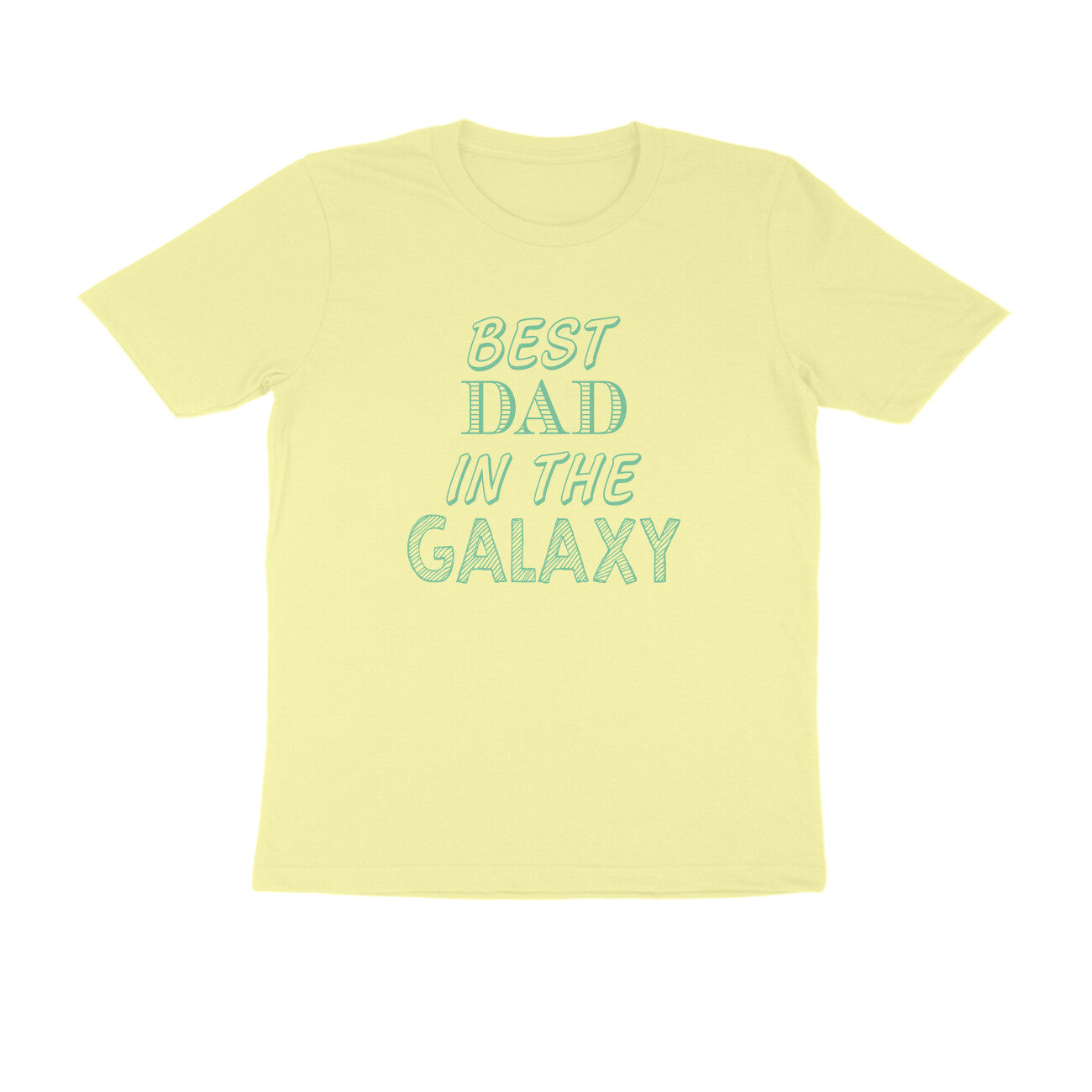 Half Sleeve Round Neck T-Shirt – Best Dad in the Galaxy puraidoprints