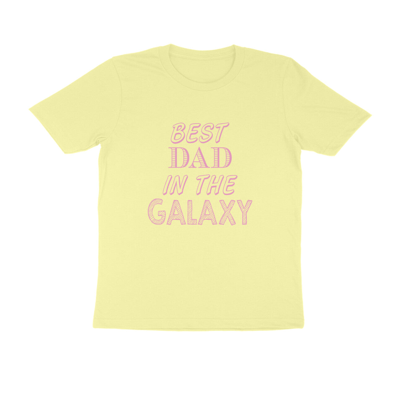 Half Sleeve Round Neck T-Shirt – Best Dad in the Galaxy puraidoprints