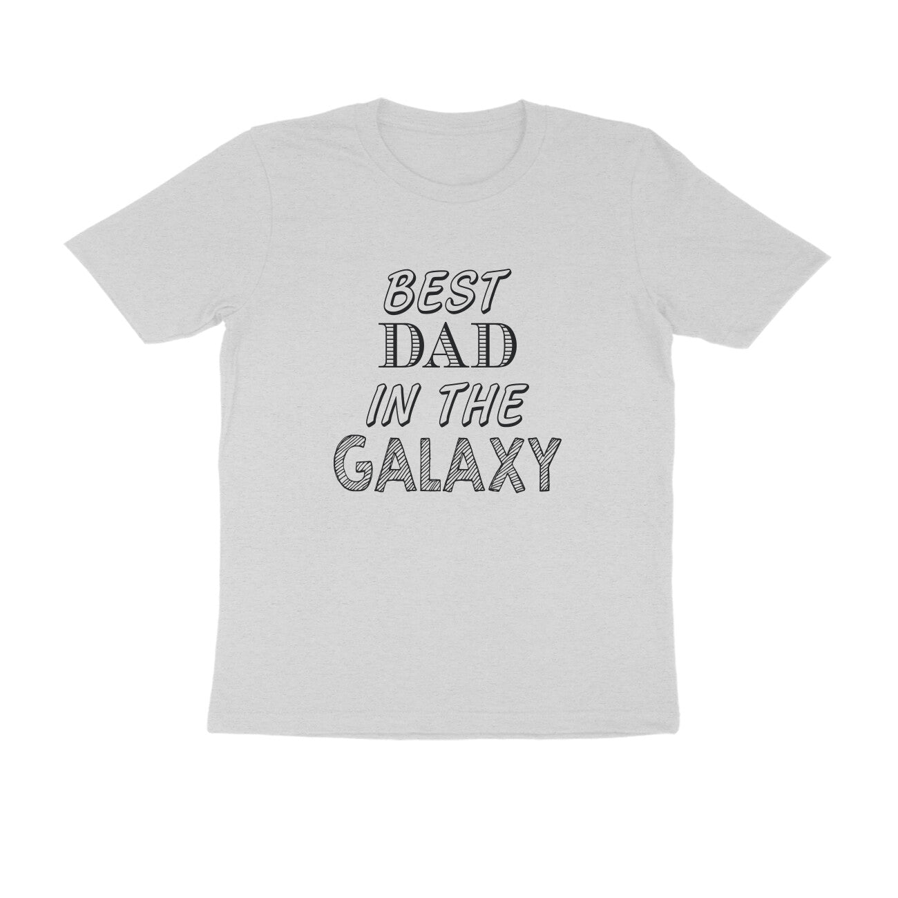 Half Sleeve Round Neck T-Shirt – Best Dad in the Galaxy puraidoprints