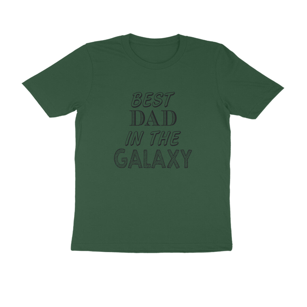 Half Sleeve Round Neck T-Shirt – Best Dad in the Galaxy puraidoprints