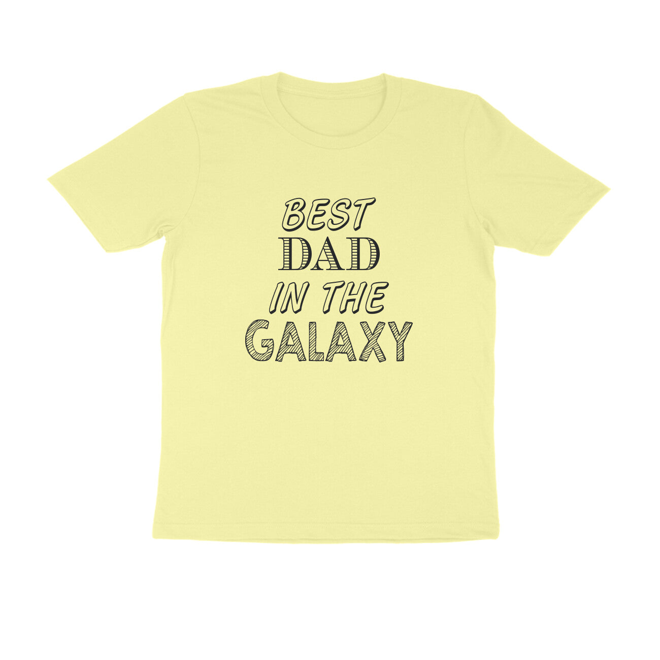 Half Sleeve Round Neck T-Shirt – Best Dad in the Galaxy puraidoprints