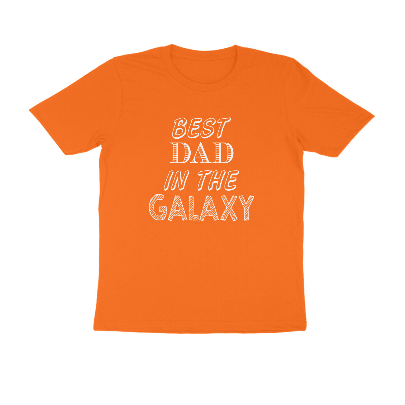 Half Sleeve Round Neck T-Shirt – Best Dad in the Galaxy puraidoprints