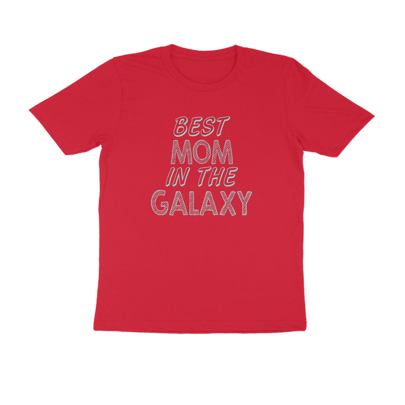 Half Sleeve Round Neck T-Shirt – Best Mom in the Galaxy 3 puraidoprints