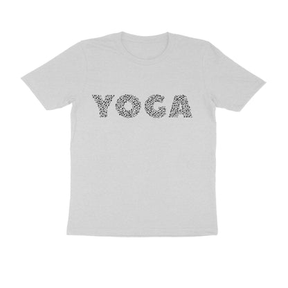 Half Sleeve Round Neck T-Shirt – Black Text - Yoga puraidoprints