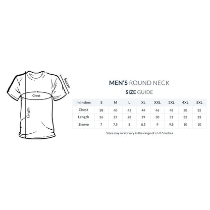 Half Sleeve Round Neck T-Shirt – Carnival mask 3 puraidoprints