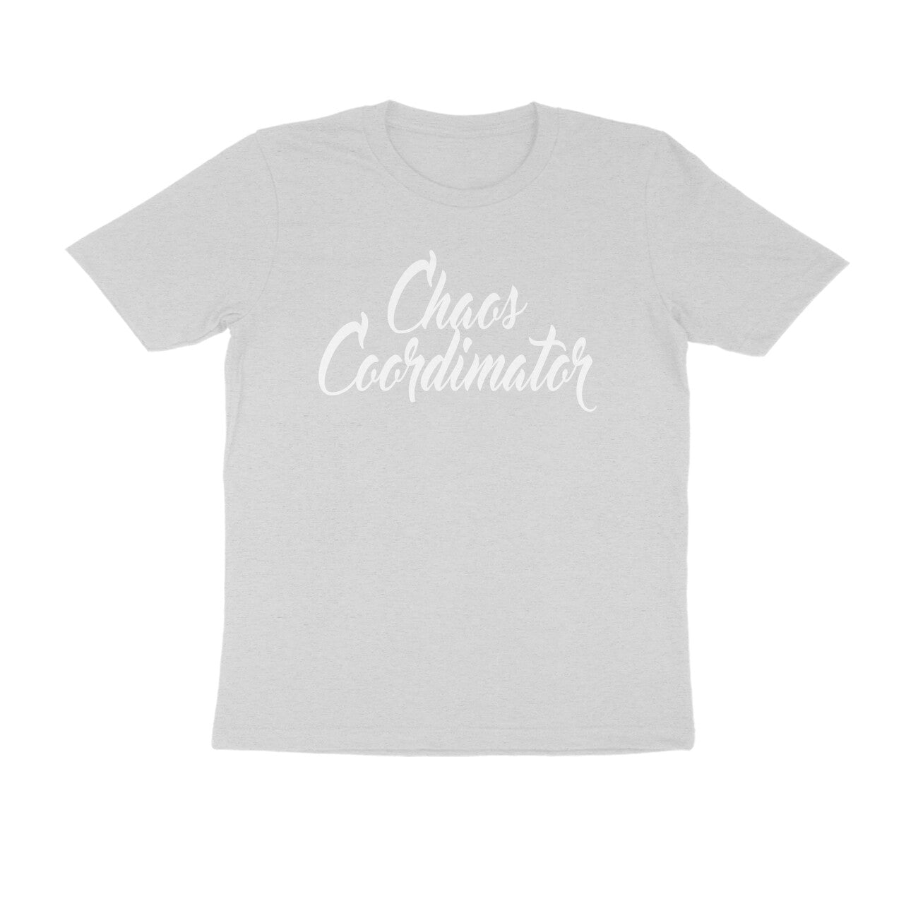 Half Sleeve Round Neck T-Shirt – Chaos Coordinator 2 puraidoprints