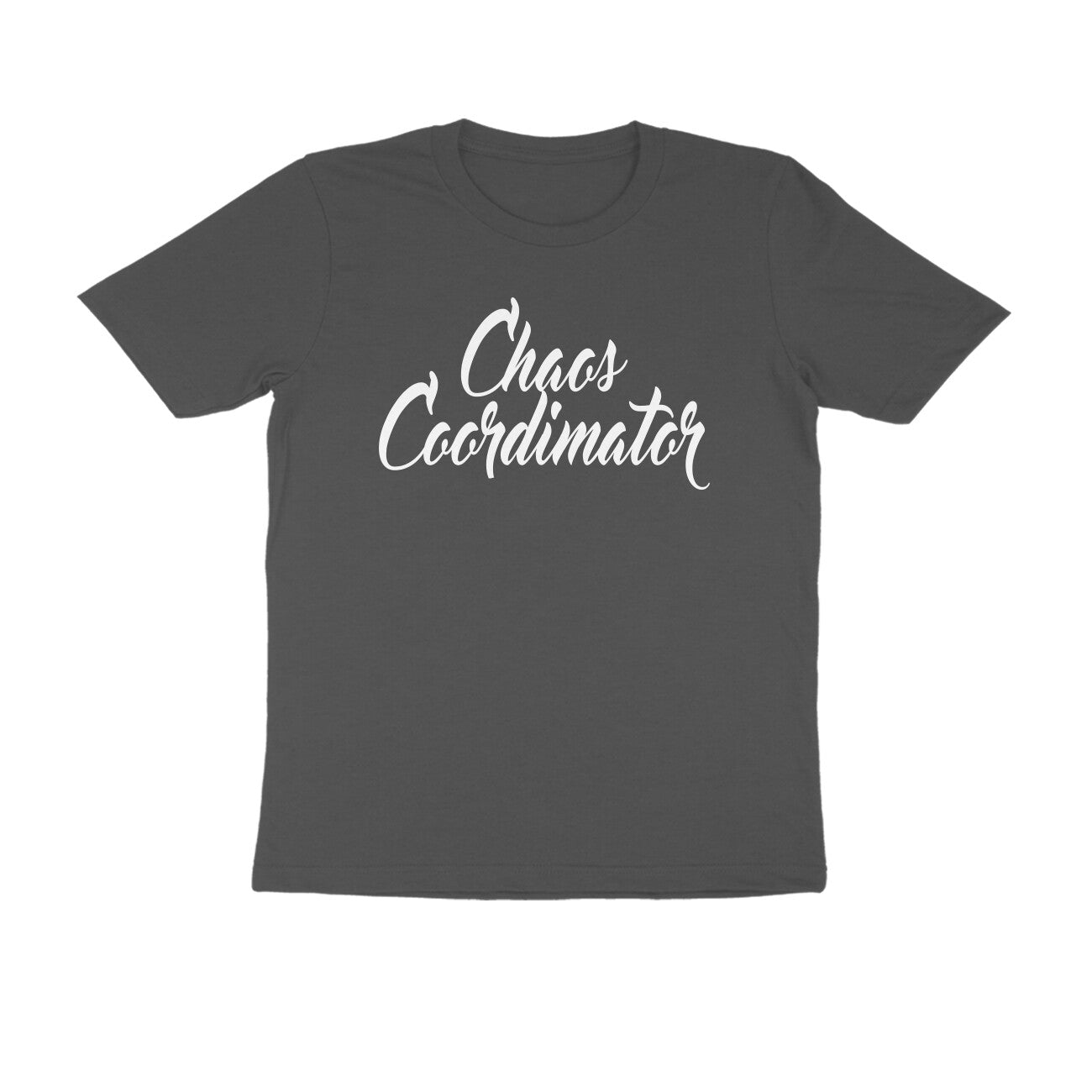 Half Sleeve Round Neck T-Shirt – Chaos Coordinator 2 puraidoprints