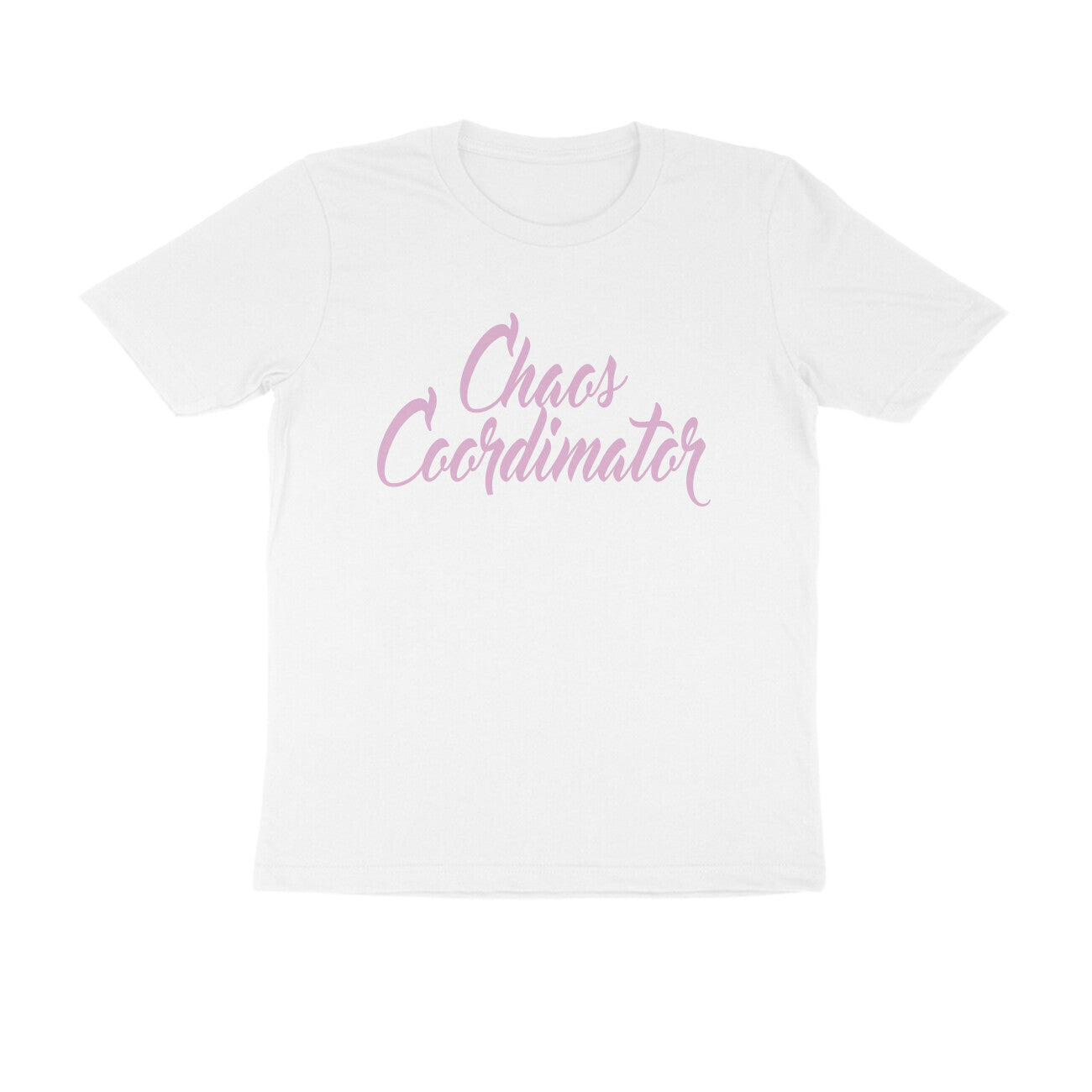 Half Sleeve Round Neck T-Shirt – Chaos Coordinator 3 puraidoprints