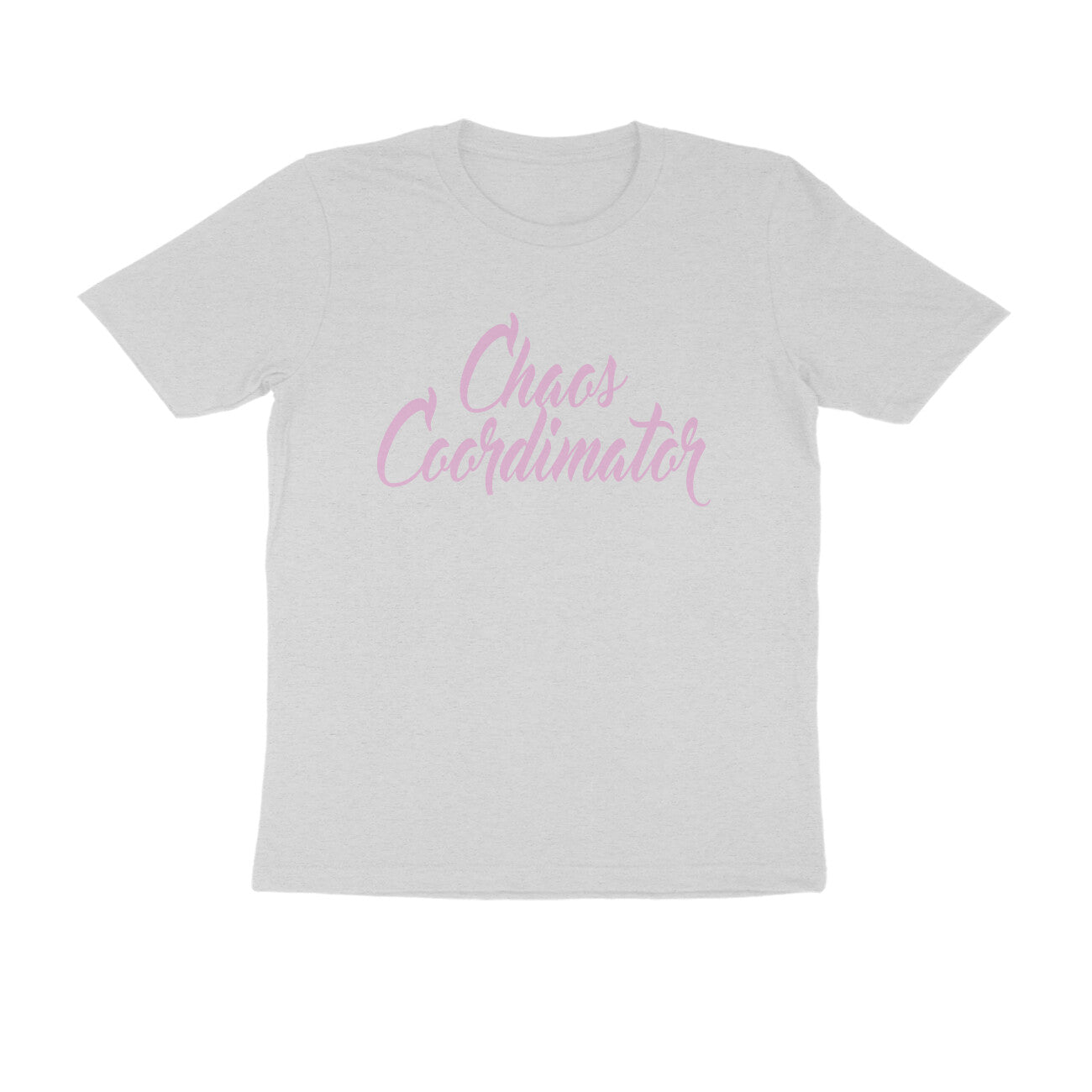 Half Sleeve Round Neck T-Shirt – Chaos Coordinator 3 puraidoprints