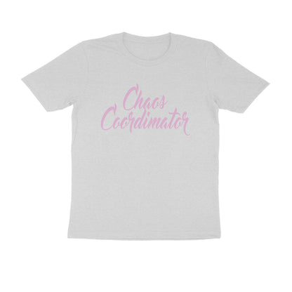 Half Sleeve Round Neck T-Shirt – Chaos Coordinator 3 puraidoprints