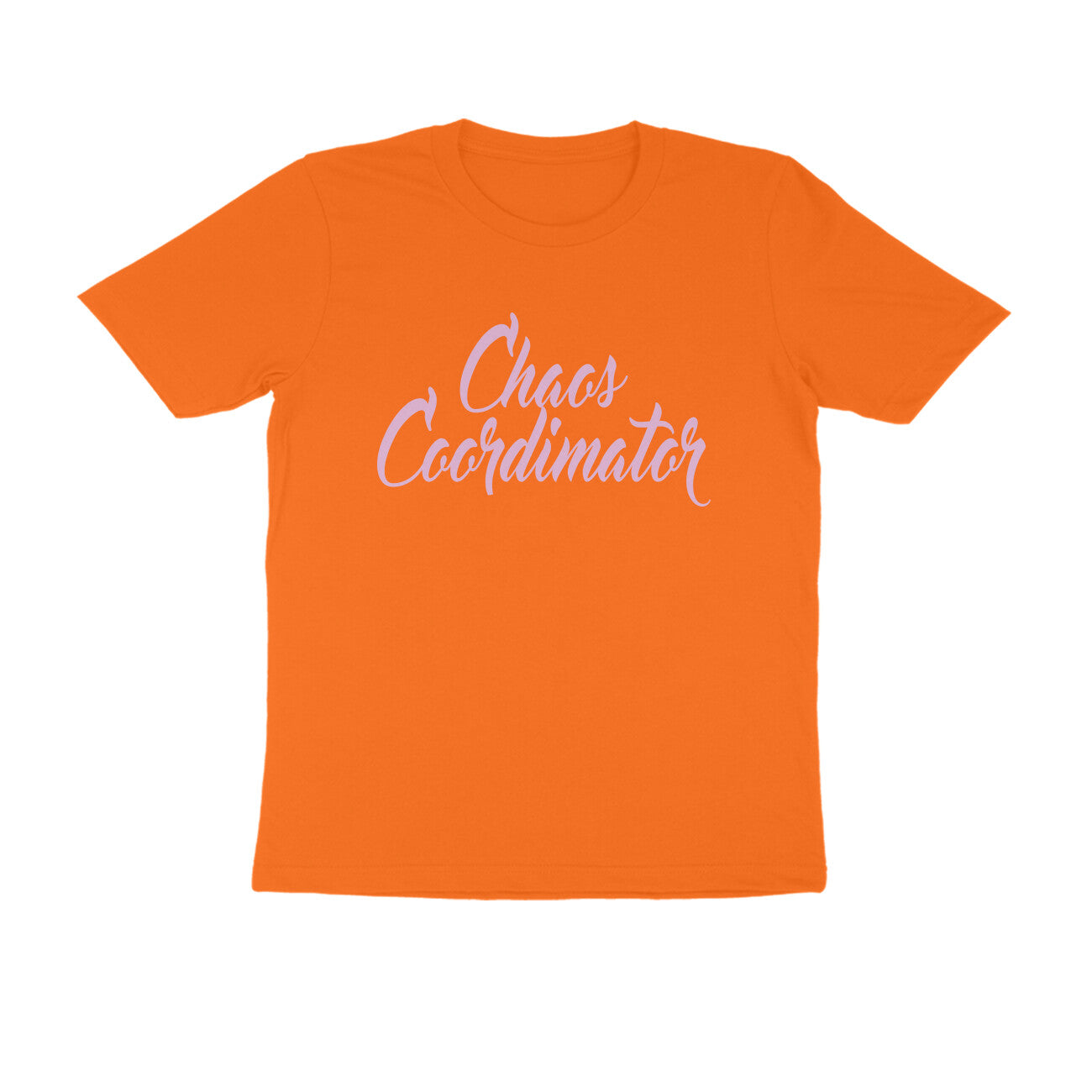 Half Sleeve Round Neck T-Shirt – Chaos Coordinator 3 puraidoprints