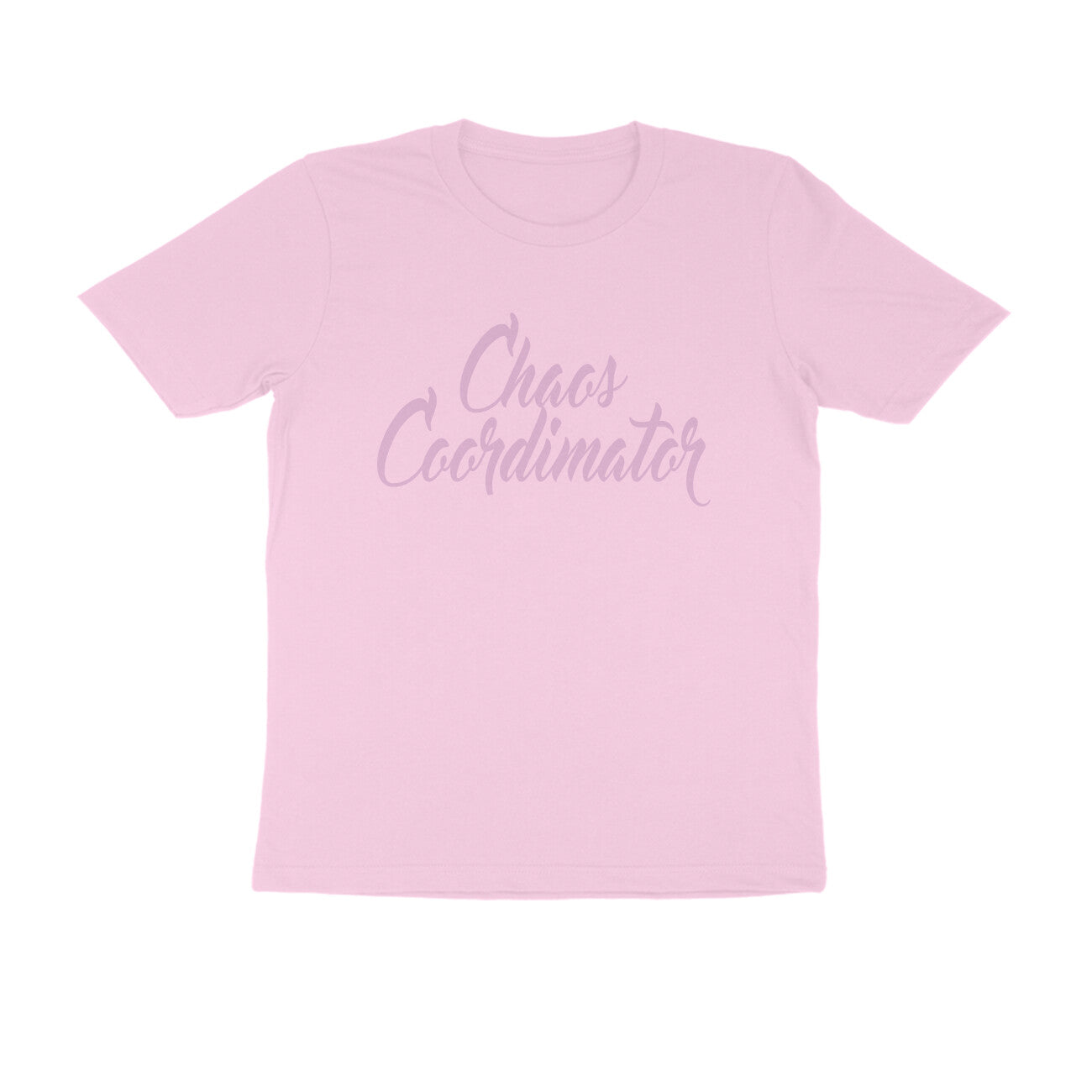 Half Sleeve Round Neck T-Shirt – Chaos Coordinator 3 puraidoprints