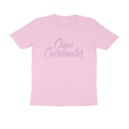 Half Sleeve Round Neck T-Shirt – Chaos Coordinator 3 puraidoprints