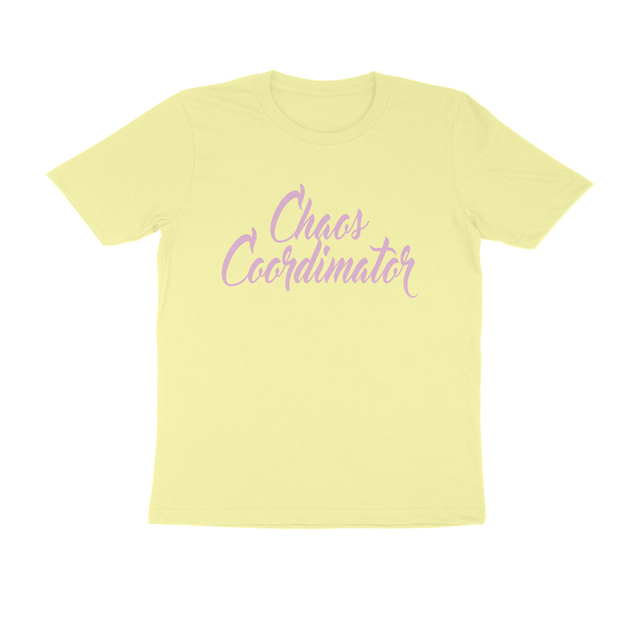 Half Sleeve Round Neck T-Shirt – Chaos Coordinator 3 puraidoprints