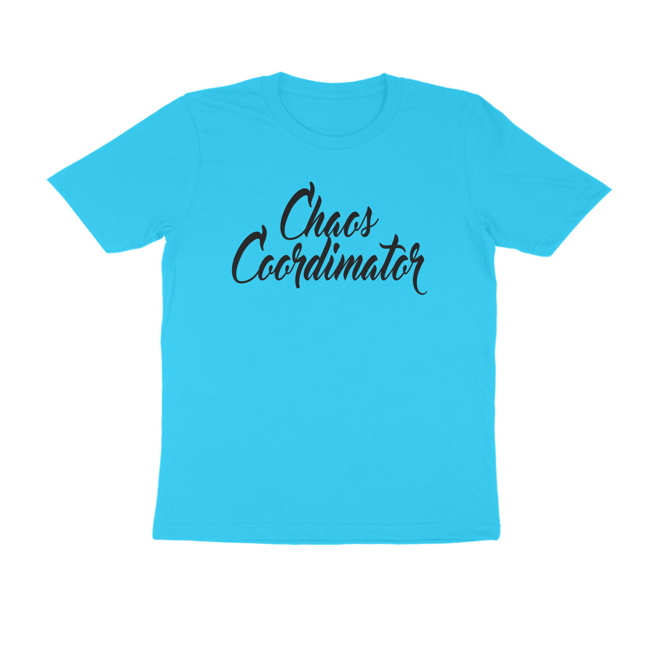 Half Sleeve Round Neck T-Shirt – Chaos Coordinator puraidoprints