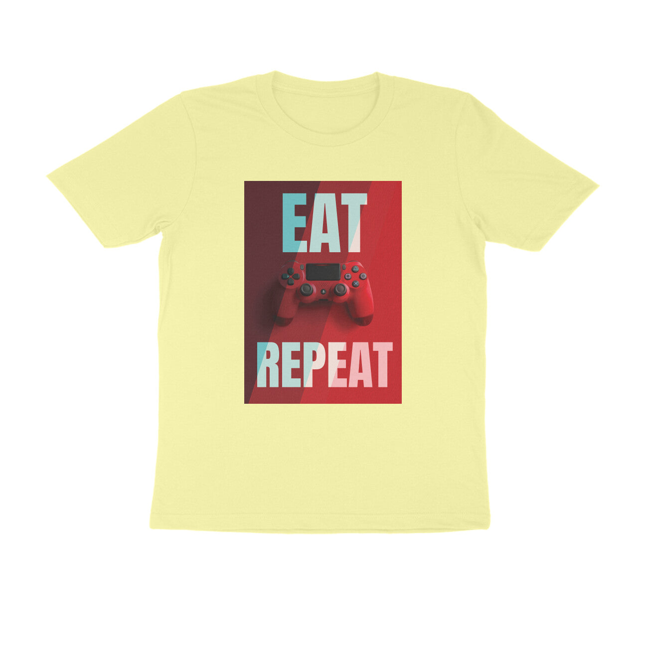 Half Sleeve Round Neck T-Shirt – Eat Game Repeat puraidoprints