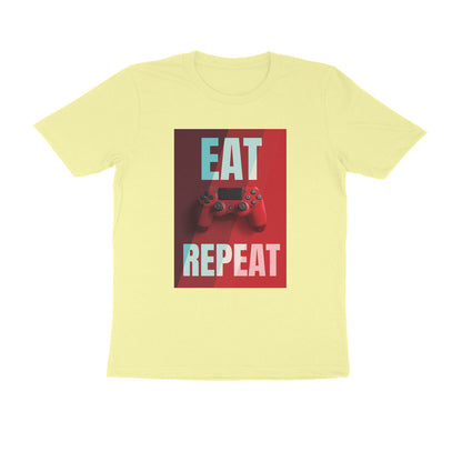 Half Sleeve Round Neck T-Shirt – Eat Game Repeat puraidoprints