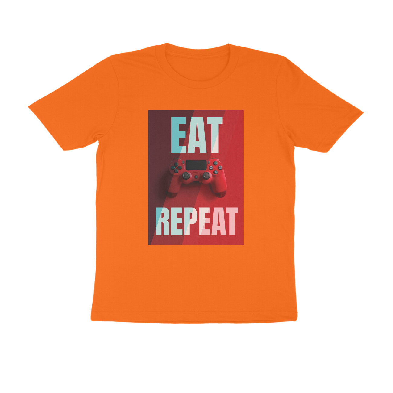 Half Sleeve Round Neck T-Shirt – Eat Game Repeat puraidoprints