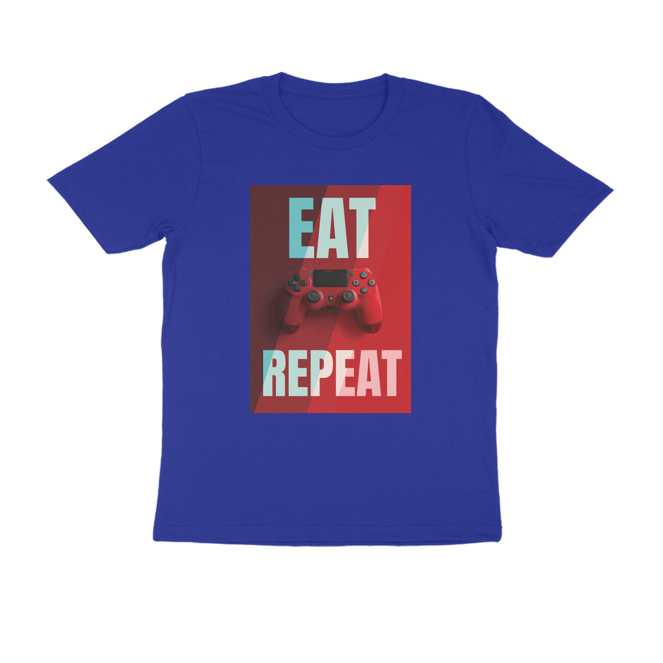 Half Sleeve Round Neck T-Shirt – Eat Game Repeat puraidoprints