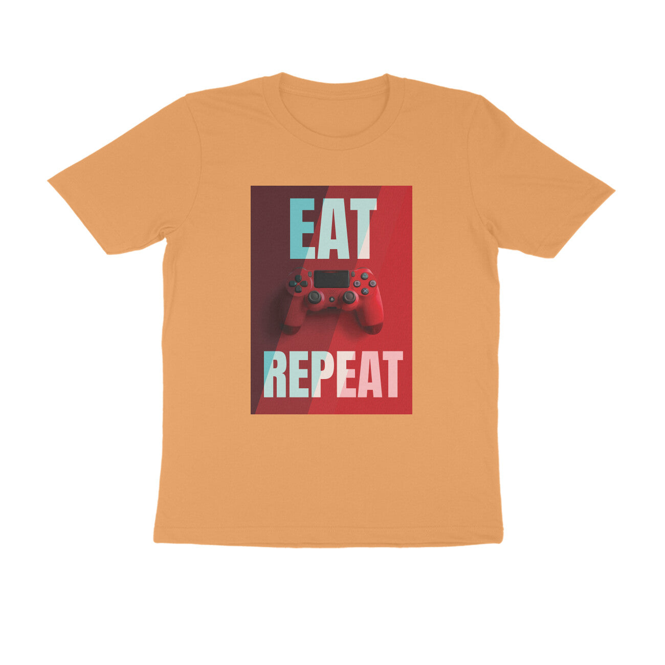 Half Sleeve Round Neck T-Shirt – Eat Game Repeat puraidoprints