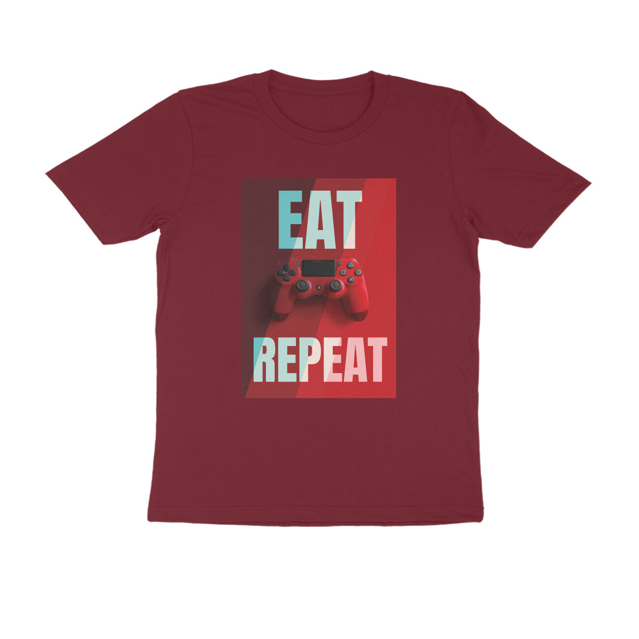 Half Sleeve Round Neck T-Shirt – Eat Game Repeat puraidoprints