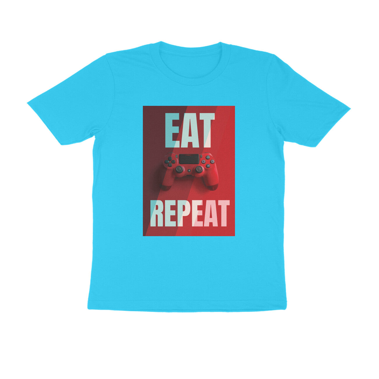 Half Sleeve Round Neck T-Shirt – Eat Game Repeat puraidoprints