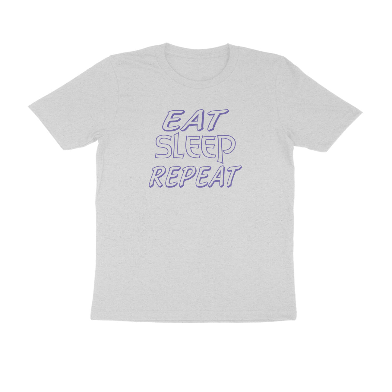 Half Sleeve Round Neck T-Shirt – Eat Sleep Repeat 2 puraidoprints