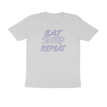 Half Sleeve Round Neck T-Shirt – Eat Sleep Repeat 2 puraidoprints