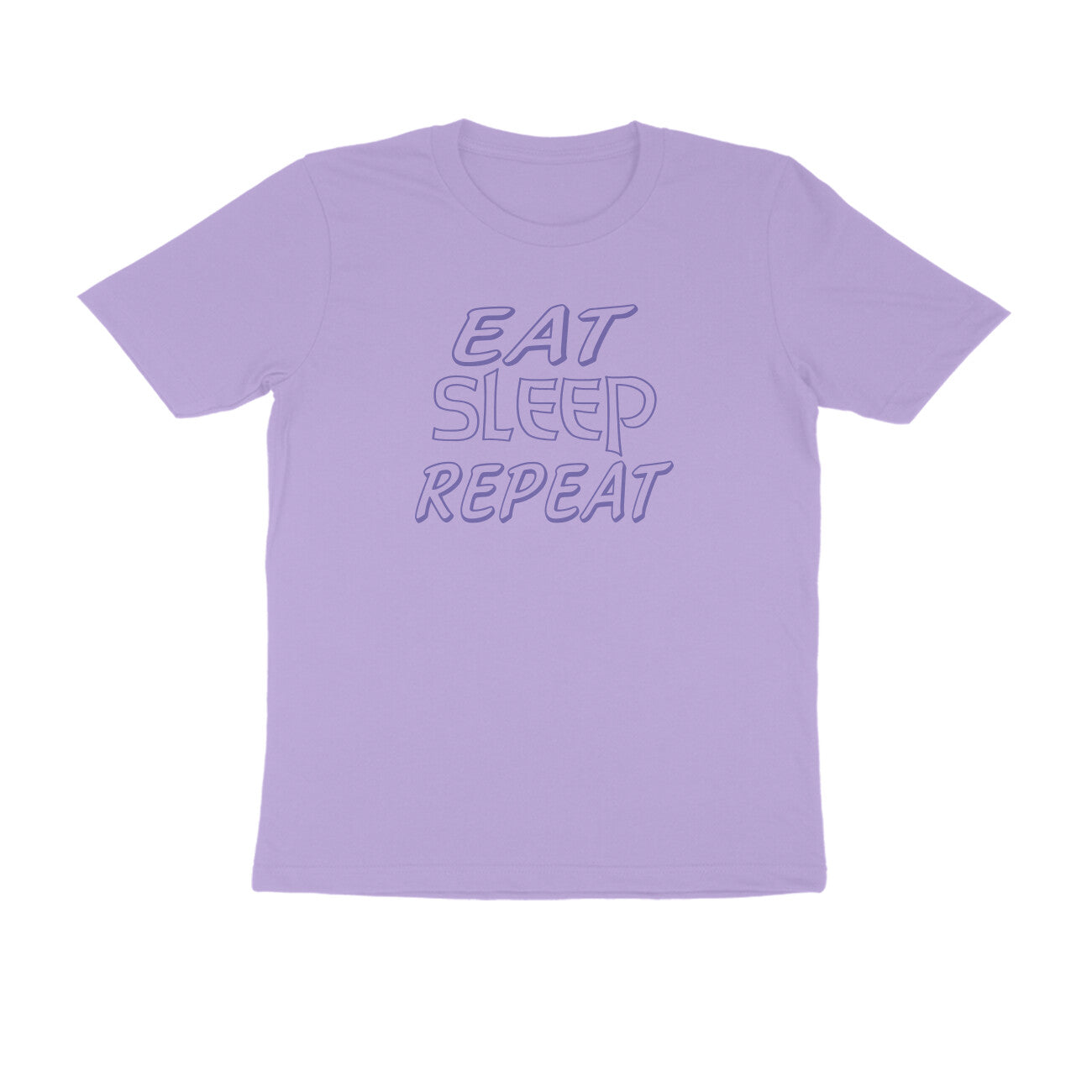 Half Sleeve Round Neck T-Shirt – Eat Sleep Repeat 2 puraidoprints