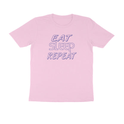 Half Sleeve Round Neck T-Shirt – Eat Sleep Repeat 2 puraidoprints