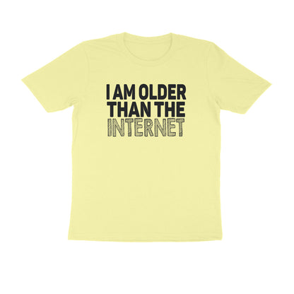 Half Sleeve Round Neck T-Shirt – I’m older than the internet 1 puraidoprints