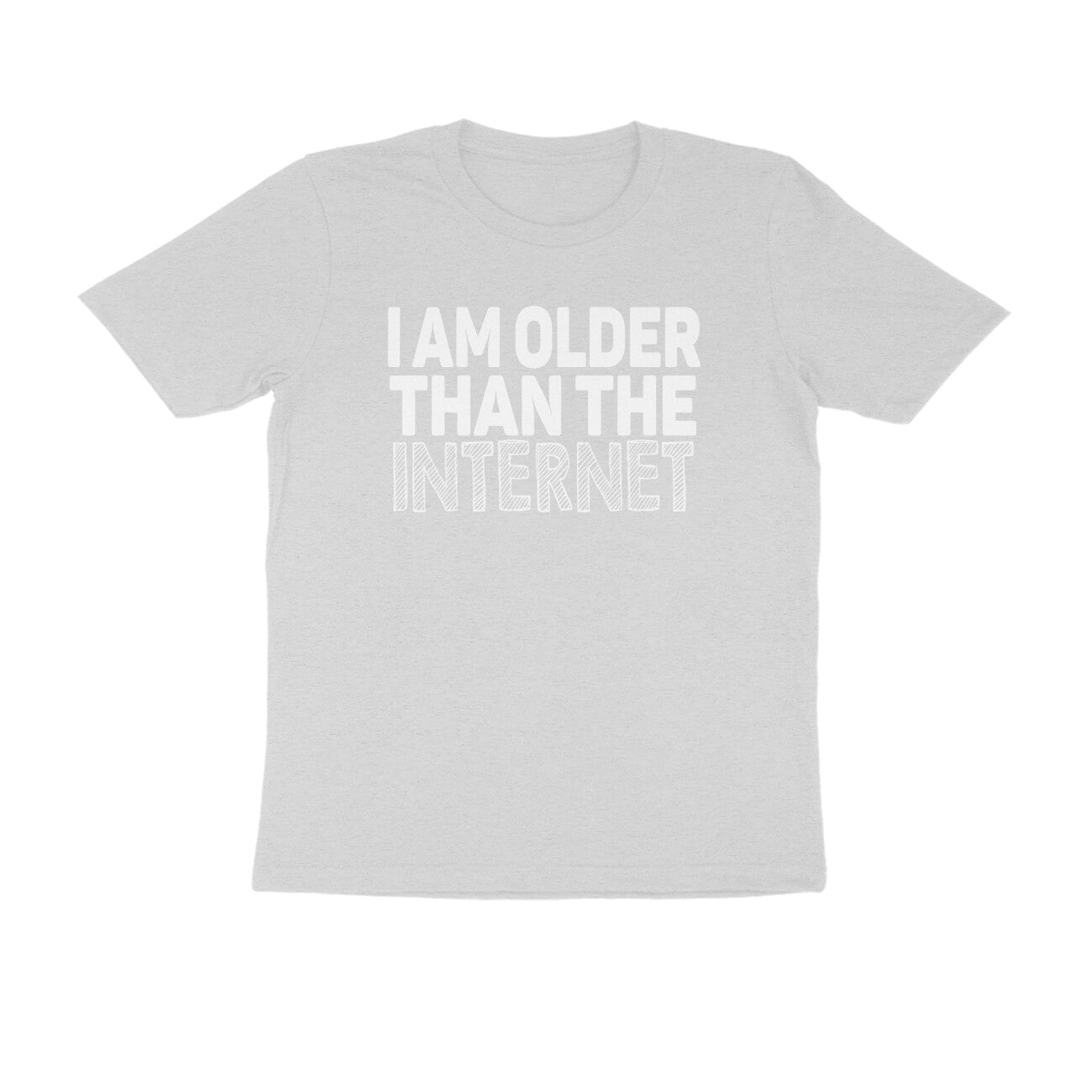 Half Sleeve Round Neck T-Shirt – I’m older than the internet 2 puraidoprints