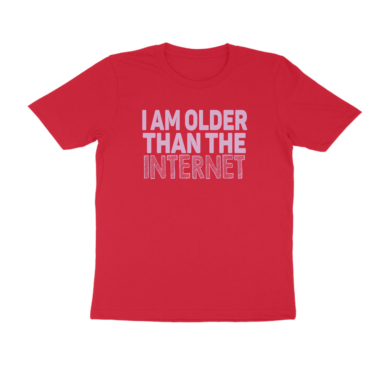 Half Sleeve Round Neck T-Shirt – I’m older than the internet 3 puraidoprints