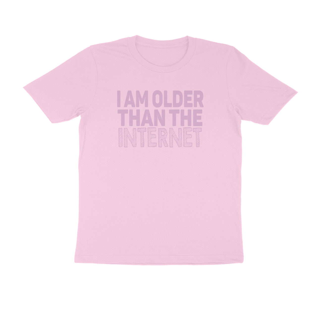 Half Sleeve Round Neck T-Shirt – I’m older than the internet 3 puraidoprints