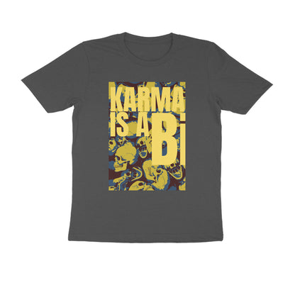 Half Sleeve Round Neck T-Shirt – Karma is a Bi puraidoprints