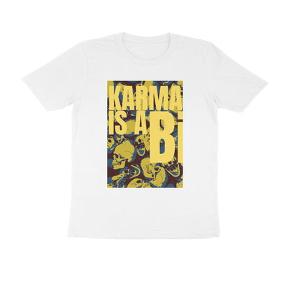 Half Sleeve Round Neck T-Shirt – Karma is a Bi puraidoprints