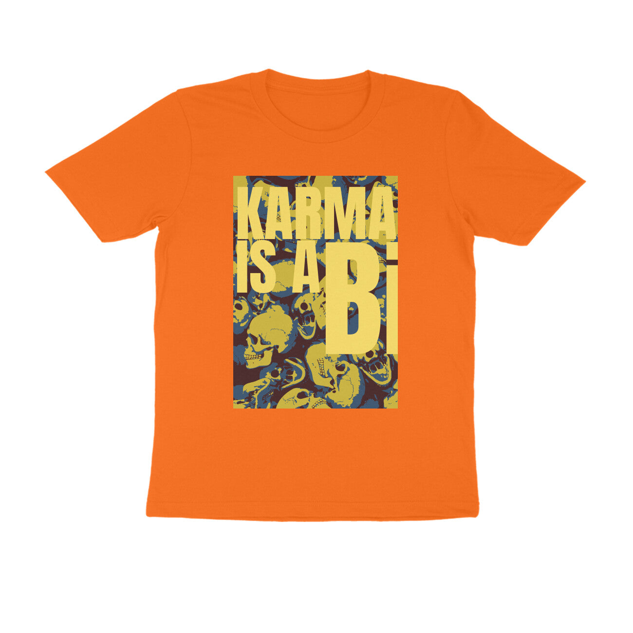 Half Sleeve Round Neck T-Shirt – Karma is a Bi puraidoprints