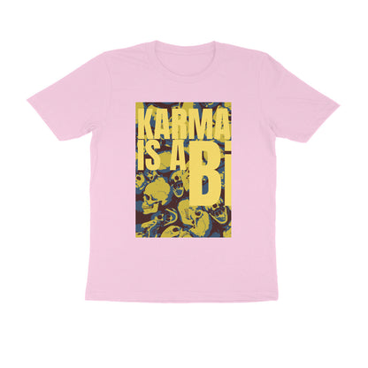 Half Sleeve Round Neck T-Shirt – Karma is a Bi puraidoprints