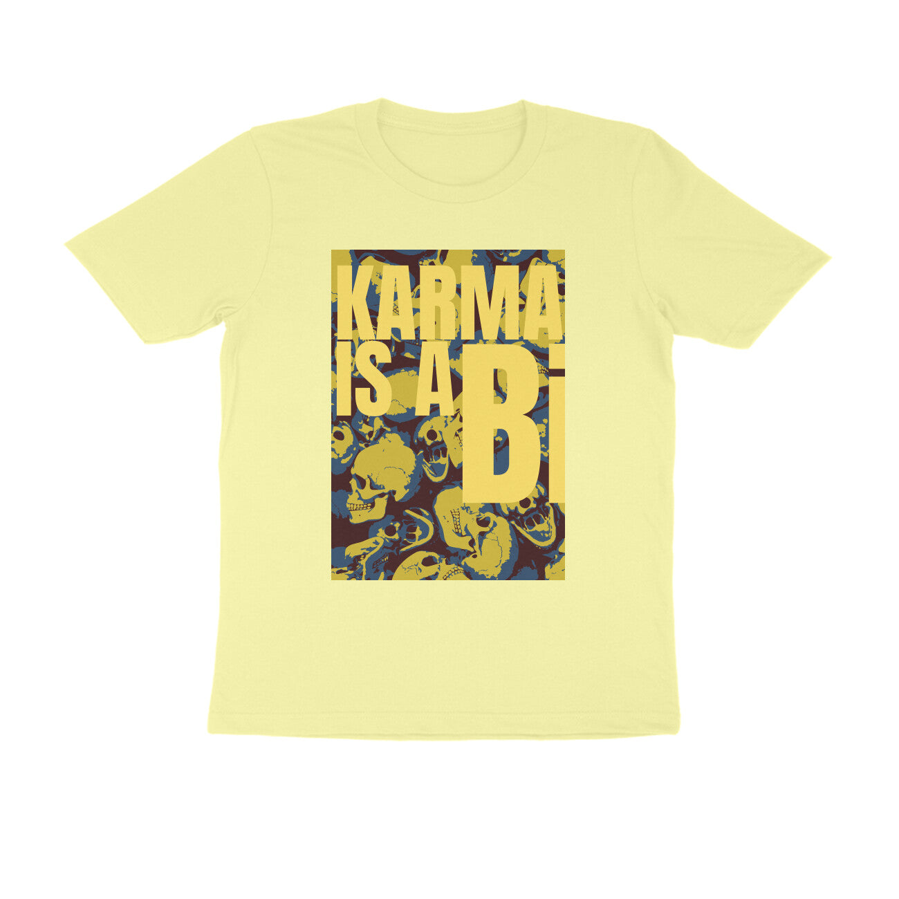 Half Sleeve Round Neck T-Shirt – Karma is a Bi puraidoprints