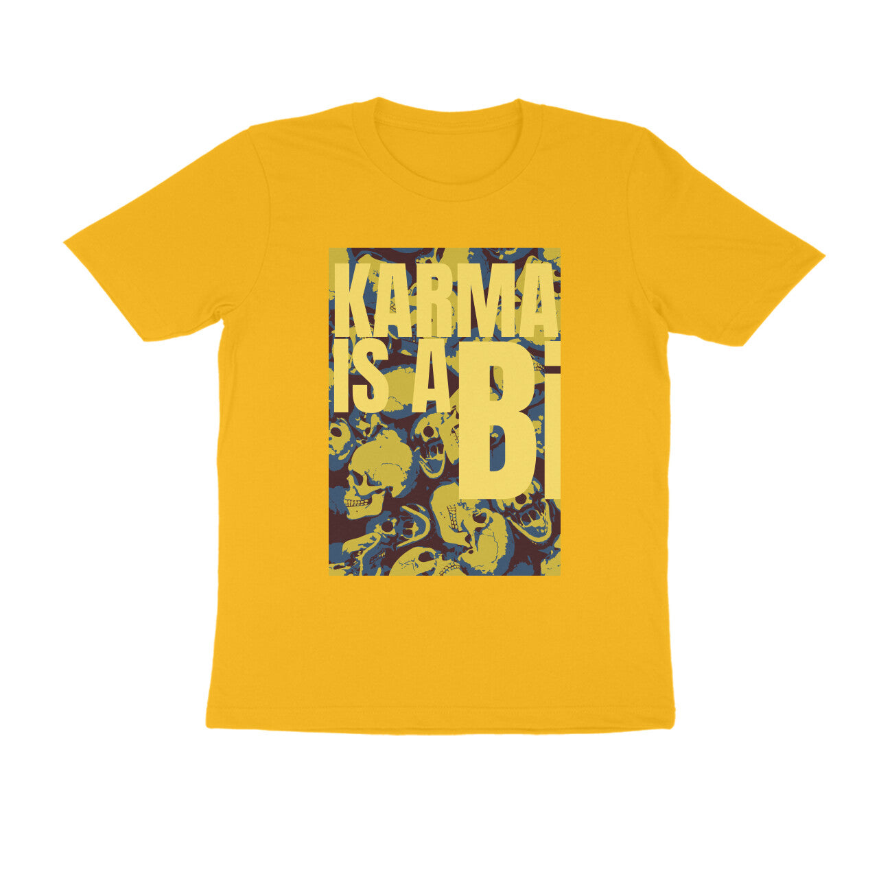 Half Sleeve Round Neck T-Shirt – Karma is a Bi puraidoprints