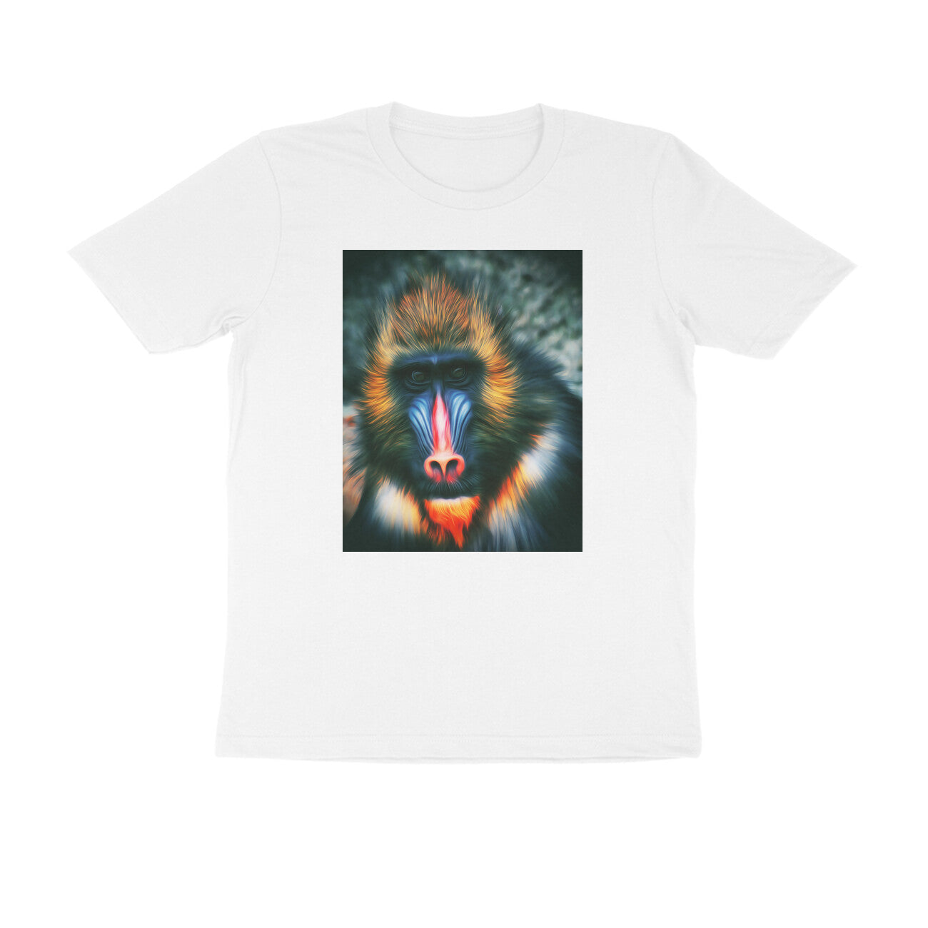 Half Sleeve Round Neck T-Shirt - Mandrill puraidoprints